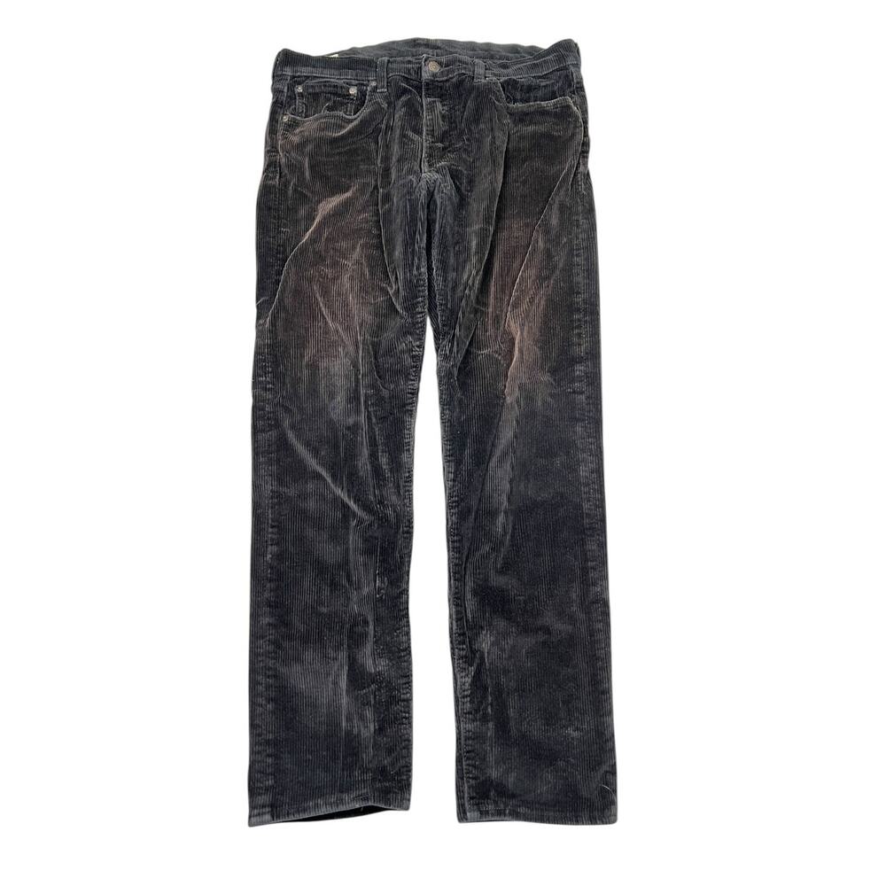 Levi’s x Justin Timberlake 502 Tapered Fit Corduroy Pants FLAW Black Mens 32x30